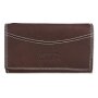 Wild Real Only!!! wallet made from real leather 10 cm x 16 cm x 3 cm dark brown