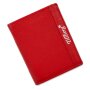 Real leather wallet, high quality, robust red