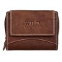 Real leather wallet, robust, high quality dark brown