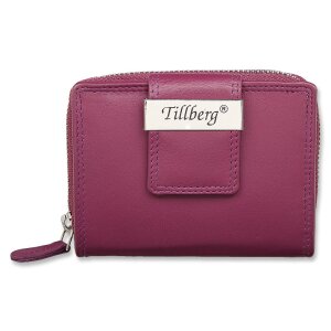 Tillberg ladies wallet made from real leather purple