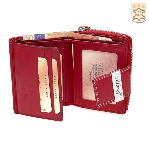 Tillberg ladies wallet made from real leather red