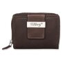 Tillberg ladies wallet made from real leather dark brown