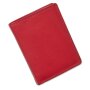Portemonnaie,Echtleder,Hochformat,hochwertig,robust,unisex,Einkaufschipfach/rot