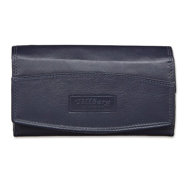 Tillberg ladies wallet made from real nappa leather 9,5x17x2,5 cm navy blue