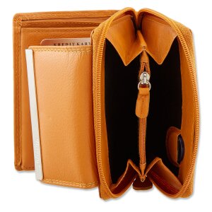 Tillberg ladies wallet leather 9x13x3 cm tan