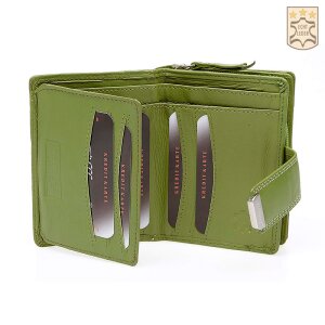 Tillberg ladies wallet made from real nappa leather pastel green