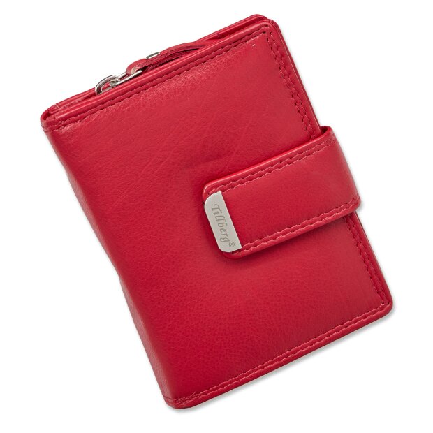 Tillberg ladies wallet made from real nappa leather red