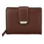 Tillberg ladies wallet made from real nappa leather reddish brown