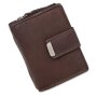 Tillberg ladies wallet made from real nappa leather chocolate brown