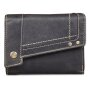 Tillberg wallet made from real water buffalo leather, high-quality, unisex, black