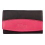 Tillberg ladies wallet made from real leather black+pink