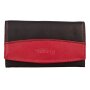 Tillberg ladies wallet made from real leather black+red