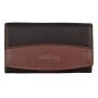 Tillberg ladies wallet made from real leather black+reddish brown