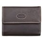 Wild Real Only!!! wallet made from real leather 10x13x3 cm dark brown