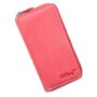 Tillberg ladies wallet real leather 19x10,5x3,5 cm pink+white