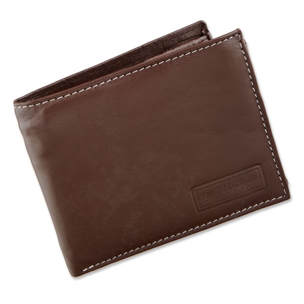 Tillberg wallet wallet made of genuine leather 9.5x12x3.5 cm reddish brown