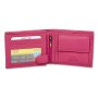 Tillberg unisex wallet made of genuine leather landscape format 10x12x2.5 cm pink