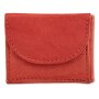 Tillberg mini wallet made from real leather 5,5 cm x 7,5 cm x 1,5 cm, cognac