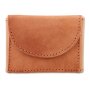 Tillberg mini wallet made from real leather 5,5 cm x 7,5 cm x 1,5 cm, light brown