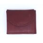 Tillberg mini wallet made from real leather 5,5 cm x 7,5 cm x 1,5 cm, reddish brown