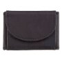 Tillberg mini wallet made from real leather 5,5 cm x 7,5 cm x 1,5 cm, black