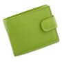 Tillberg ladies and mens wallet made from real nappa leather 10x12,5x2 cm apple green