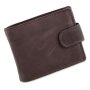 Tillberg ladies and mens wallet made from real nappa leather 10x12,5x2 cm brown