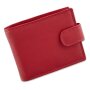Tillberg ladies and mens wallet made from real nappa leather 10x12,5x2 cm red