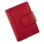 Tillberg ladies wallet with viennaise box made from real nappa leather red