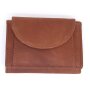 Tillberg wallet made from real leather 6,5 cm x 9 cm x 1,5 cm cognac