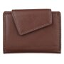 Tillberg ladies wallet made from real nappa leather reddish brown