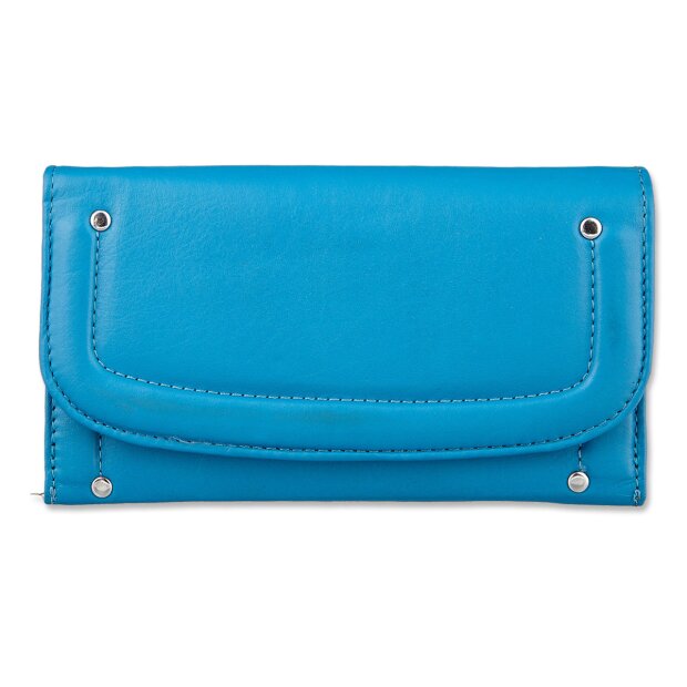 Tillberg ladies wallet made from real nappa leather royal blue