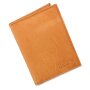 Wallet/credit card case made from real leather, tan