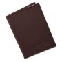 Wallet/credit card case made from real leather, dark brown