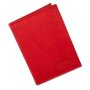 Kartenetui aus echtem Leder in Hochformat, rot