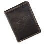 Tillberg Men wallet real leather 13 cm x 10 cm x 2 cm black
