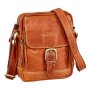 Leather shoulder bag tan brown
