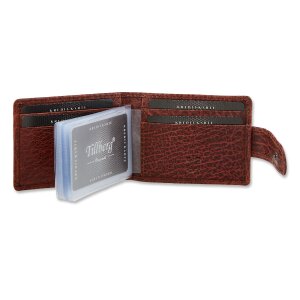 Real leather credit card case