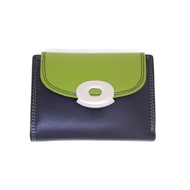 Tillberg ladies wallet made from real leather 10cmx13 cmx2cm apple green