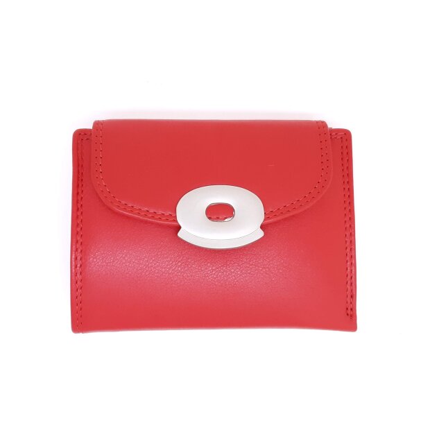 Tillberg ladies wallet made from real leather 10cmx13 cmx2cm red