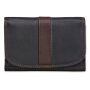 Tillberg ladies wallet made from real nappa leather black+dark brown