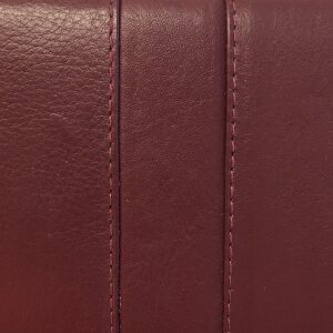 Tillberg ladies wallet made from real nappa leather burgundy