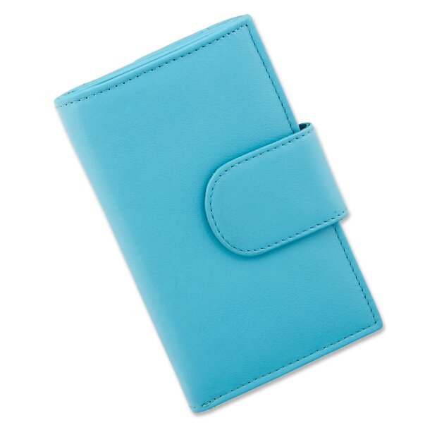 Tillberg ladies wallet made from real nappa leather sea blue