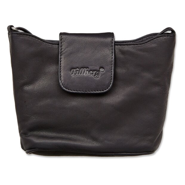 Tillberg Handbag, Real leather, Magnetic closure, Shoulderbag black
