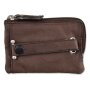 Tillberg key case made from real leather with belt clip 7x10,5x1 cm, dark brown