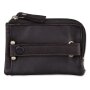 Tillberg key case made from real leather with belt clip 7x10,5x1 cm, black