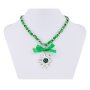 Edelweiss Trachten Women Necklace brass 42 cm, dark green