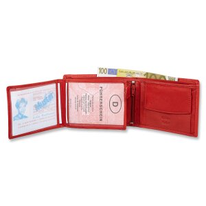 Portemonnaie, Geldb&ouml;rse, Echtleder, Querformat, Tillberg , qualitativ  hochwertig, robust Rot  00002-Z S-0582