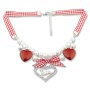 Edelweiss traditional costume necklace, with pearls and...