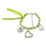 Edelweiss Trachten Armband,grn,Herz,Blume und Tasche,mit Strass 085-02-13
